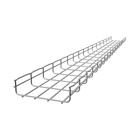 CABLOFIL CABLE RUNWAY WIRE MESH, 10'LX18"WX2"D STRAIGHT SECTION, ELECTRO ZINC 198369